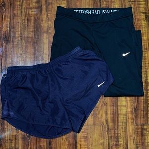 Nike shorts and leggings